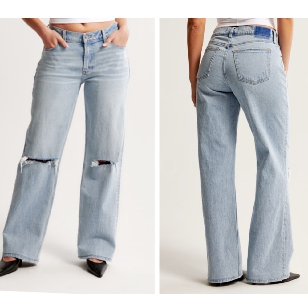 Moving Sale Abercrombie & Fitch Curve Love Baggy Low Rise  Size 30/10